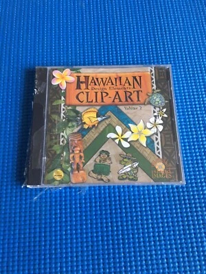 Sealed New CD ROM Cd-Rom Hawaiian Clip Art Design elements Volume 2 Pc/Mac - Image 1 of 3