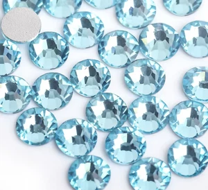 Aquamarine Glass Rhinestones SS16 SS20 SS30 - Picture 1 of 9