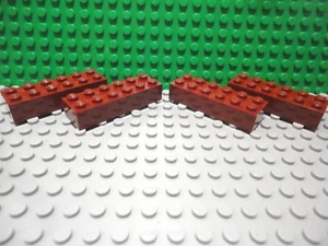 Lego 4 Dark Red 2x6 brick block NEW - Picture 1 of 1