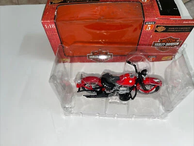 Harley Davidson 1962 FLH Duo Glide motocicleta modelo Maisto #31360 1/18 Foto 1 de 4