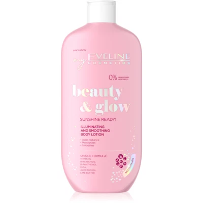 Loción corporal iluminadora y suavizante Eveline Cosmetics belleza y brillo Foto 1 de 4