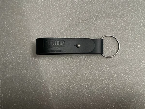 Ketel One Vodka Logo - Leather-Like Black Strap Keychain Split Ring Key Holder - Picture 1 of 4