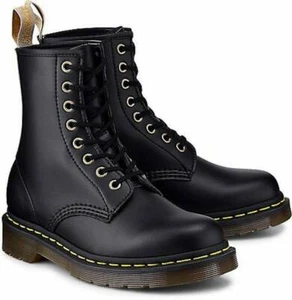 Dr. Martens 1460 8 Augen vegan Felix abreiben schwarz Herren Stiefel Original Neu - Bild 1 von 5