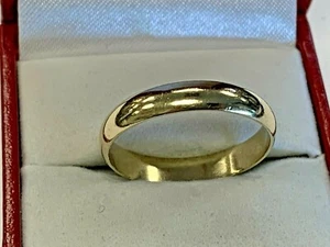 ESTATE WOMENS-GENTS WEDDING  Band Solid 10K Yellow Gold  - Picture 1 of 3