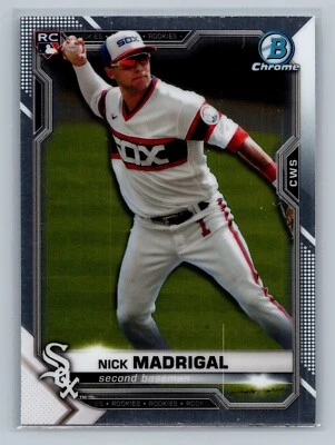 2021 Bowman Chrome Nick Madrigal ROOKIE CARD #7 - Chicago White Sox - Image 1 of 2