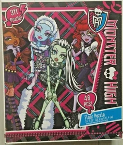 Rompecabezas de piso de personaje de muñeca Monster High (46 piezas) 3 pies de Mattel NUEVO  - Imagen 1 de 2
