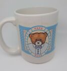 Vintage Papa Bear Mug 80S Collectible Pastel Blue Cup