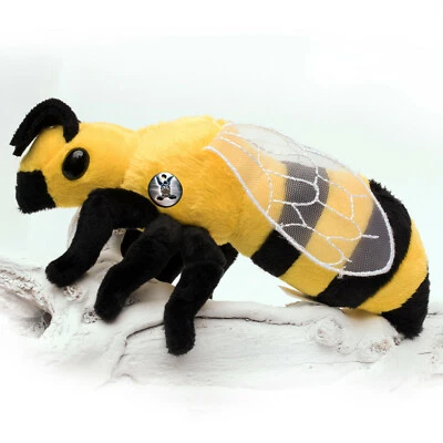 KUSCHELTIERE*BIZ Biene Kuscheltier Wespe Hornisse schwarz gelb Insekt Plüschtier MAJA