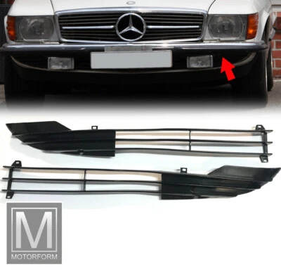 MOTORFORM Griglia griglia inferiore 2 pezzi per Mercedes W107 SL SLC 107 griglia paraurti griglia