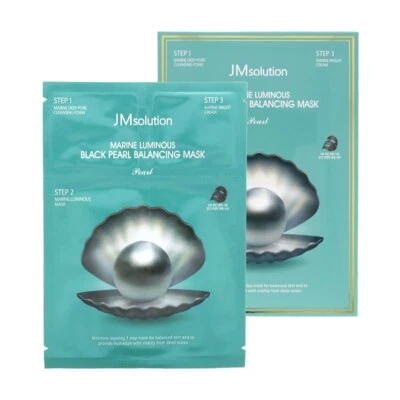 JM Solution Marine Luminous Black Pearl Balancing Mask 10ea - Image 1 of 3