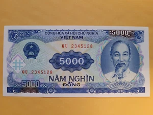Billete de banco Vietnam 5000 Dong Ho Chi Minh 1991 - Imagen 1 de 2