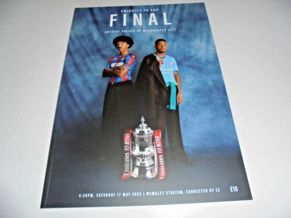2025 FA CUP FINAL CRYSTAL PALACE v MANCHESTER CITY  PROGRAMME - IN STOCK - Image 1 of 1