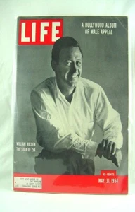 Life  May 31, 1954 Cover William Holden top star of 54 - Foto 1 di 1