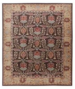 Brandon Brown Oriental Oushak Hand-Tufted 100% Wool Area Rug Carpet - Picture 1 of 5
