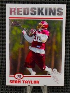 SEAN TAYLOR 2004 Topps CHROME  football ROOKIE card Washington Redskins NFL Rc *