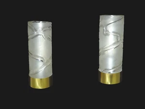 Pair of 2 VTG Doria Wall Lights, frosted glass, Germany, 1960's  - Picture 1 of 11