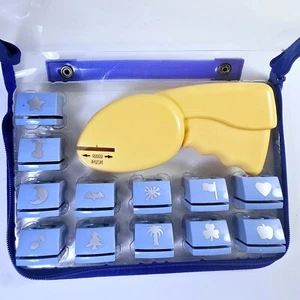 Kraftix Magnetic Interchangeable Paper Punching Tool with 12 Punches & Case - Picture 1 of 4