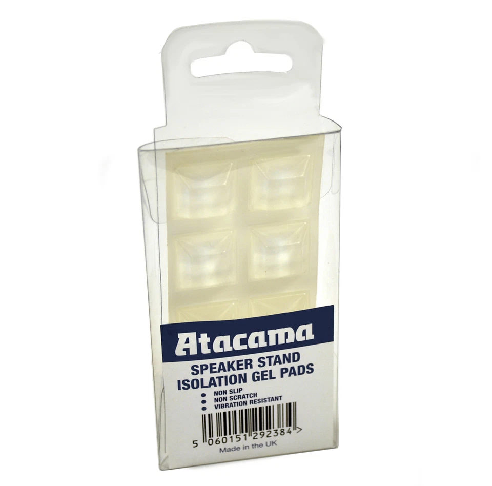 Atacama Supporto per Altoparlanti Isolamento Gel Pads (Chiaro) Set di 8