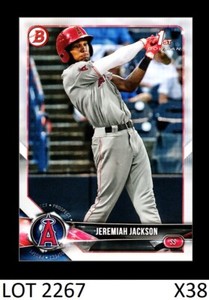 1-2018 BOWMAN DRAFT BASE JEREMIAH JACKSON ANGELS #BD-51 QTY AVAILABLE