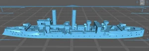 Cruiser - Gazelle - German Navy - Wargaming - Axis and Allies - Naval Miniature - Picture 1 of 4
