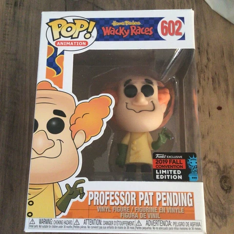 Funko Pop Wacky Races Professor Pat Pending NYCC Fall Figure Cover