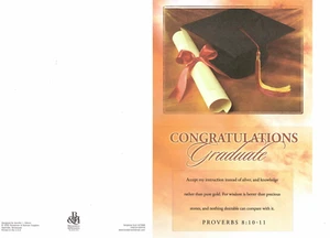Graduation bulletins for church or school Broadman&Holman 0805459448 pk/50 - Picture 1 of 1
