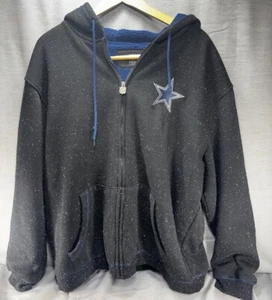 Dallas Cowboys NFL  Pro Line Fleece Hooded Heavy Sweatshirt Jacket Size XL Blue - Picture 1 of 8