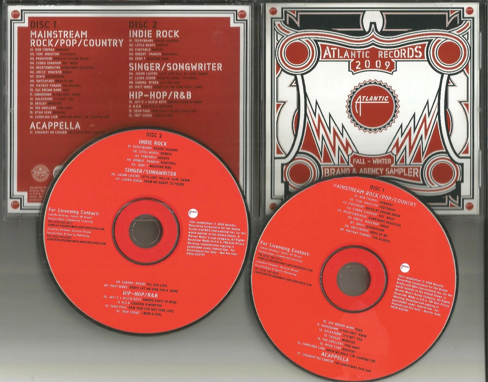 PROMO 2 CD w/ ROB THOMAS Needtobreathe SWITCHFOOT Zero 7 JAY Z Serena Ryder ATL  Foto 1 de 1