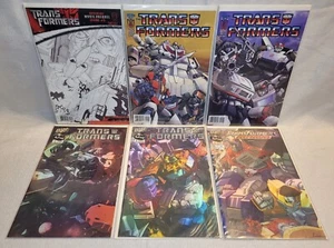 TRANSFORMERS # 1 DW COMICS MEGATRON & OPTIMUS PRIME HOLO FOIL VARIANT SET ARMADA - Picture 1 of 7
