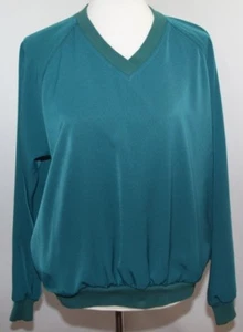 VTG 70s 80s Dana Lee Sportswear Green Golf Pullover Jacket Sweater Womens S - Imagen 1 de 9