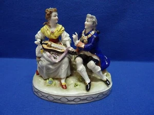 E.&A. Figura de porcelana Müller Schwarza Saalbahn figura grupo de figuras pareja de enamorados - Imagen 1 de 21