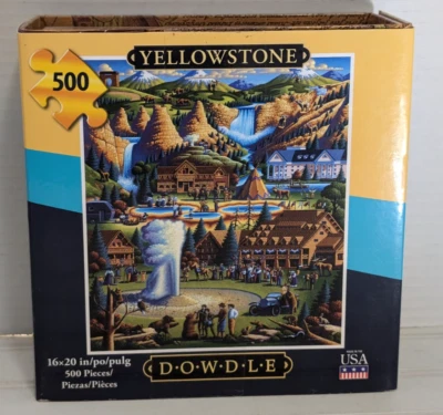 500 Piece Dowdle Puzzle "Yellowstone" National Park NIB - Image 1 of 4