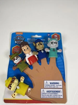 Nickelodeon Patrulla Canina Baño Dedo Marionetas Persecución y Amigos Edad 3+ Foto 1 de 4