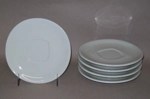 Serving Ware 5 ACF LATTE SAUCERS WITH SQUARE INSET 5.5" - Picture 1 of 2