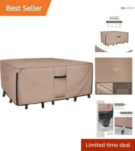 Durable 600D Rectangular Patio Table Cover - Protects Against All Elements - Picture 1 of 9