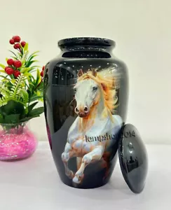 Adult Urns Lovely Horse Cremation Funeral Urn for Ashes Handcrafted Memorial Urn - Picture 1 of 5