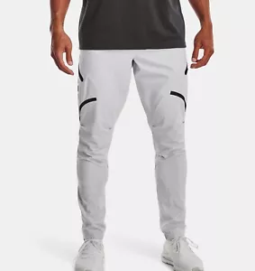 Men Under Armour Unstoppable Cargo Pants Size S Grey Gray Black 1352026 014 - Picture 1 of 20