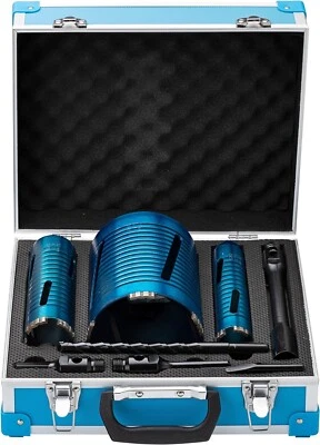 OX TOOLS OX Spectrum Trade 3 Piece Diamond Core Drill Bit & Accessories Set, XL3
