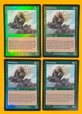 MTG GAMEKEEPER (FOIL) (x 4) Urza's Destiny (OldManMTG 006-337) - Image 1 of 2