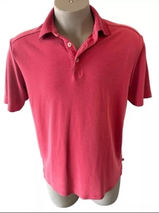 Tommy Bahama Men's red Textured short sleeve golf polo shirt M - Picture 1 of 10