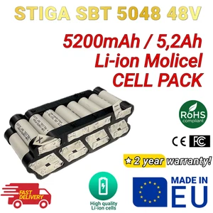 Pacchetto celle agli ioni di litio per Stiga SBT5048 48V 5200 mAh 5,2Ah - Foto 1 di 7