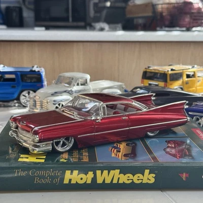 JADA DUB CITY 1959 CADILLAC COUPE DEVILLE RED 1:24 DIECAST CAR - Image 1 of 4