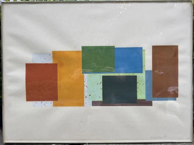 Arte de pintura original David Jones artista abstracto del área de la bahía de California Foto 1 de 3