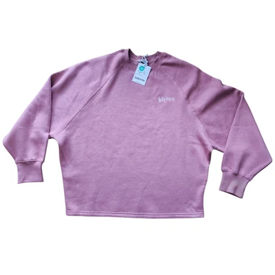 Sublevel Damen Sweatshirt Pullover Gr S Dunkel Rosa Rundhals NEU - Bild 1 von 3