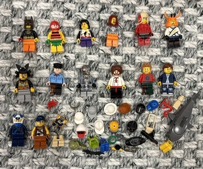 Lego Minifigures Mini Figures Lot - Hats & Accessories - Batman Ninjago & More - Image 1 of 3