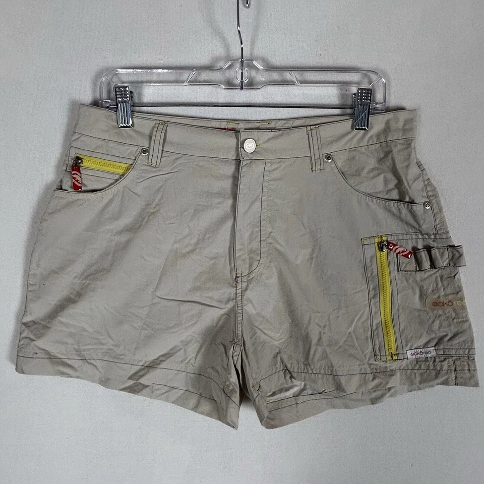 Ecko Red Ecko UNLTD Junior Womens Khaki Brown Utility Shorts Size 9 Casual Chino - Image 1 of 4