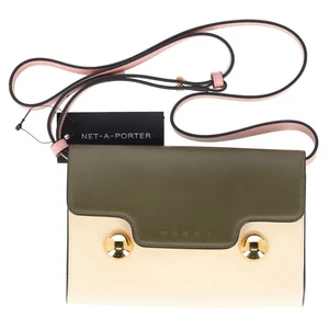 Bolso de Hombro Marni Trunkaroo Bloque de Color en Cuero de Becerro Multicolor - Imagen 1 de 9