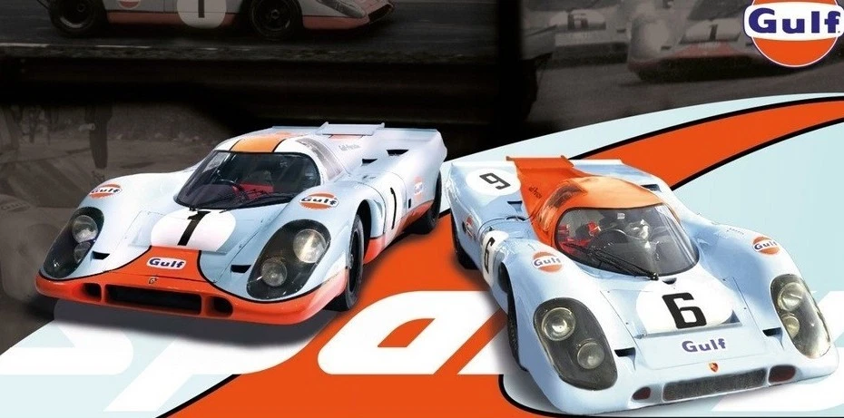 Spark Model PORSCHE 917 GULF N.1+N.6 1:64 - Immagine 1 di 1