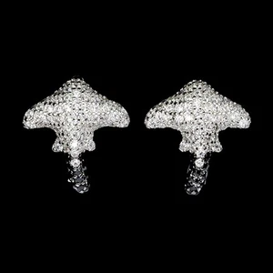 925 Sterling Silver Earrings Round Black Spinel 1mm Stringray Gemstone Jewelry - Picture 1 of 13