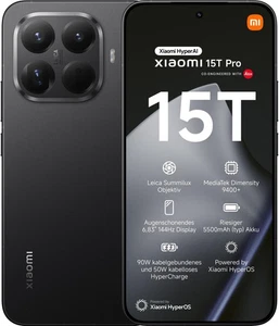 XIAOMI 15T Pro 5G Smartphone 12GB+512GB NFC Dual SIM Black Schwarz NEU & OVP - Bild 1 von 10